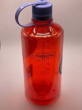 Nalgene 32 oz Narrow Mouth Water Bottle, Marmalade Orange
